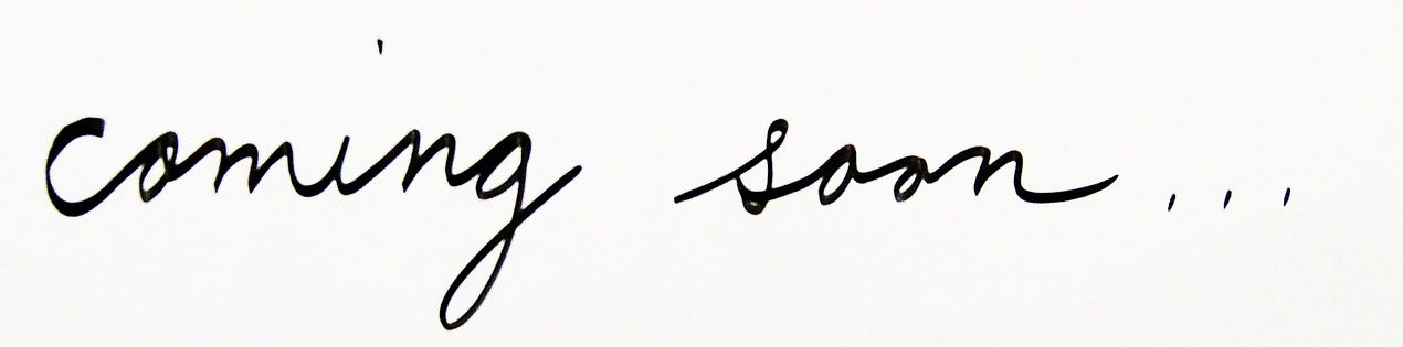 Impressum Coming soon in geschwungener Schrift